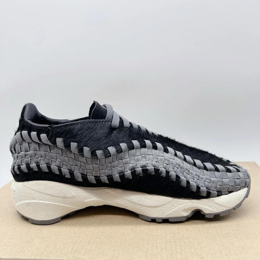 Nike Air Footscape Woven Women's Platform Sneakers Shoes Black Grey US 5.5 - Picture 8 of 13